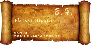 Bükki Hippia névjegykártya